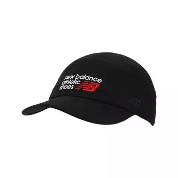 Unisex Hat 5 Panel Athletic Graphic Cap BK [New Balance] (LAH51017) (Black)