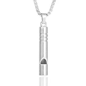 Унисекс хип-хоп диско свисток кулон ожерелье - модный студенческий свитер цепочка аксессуар