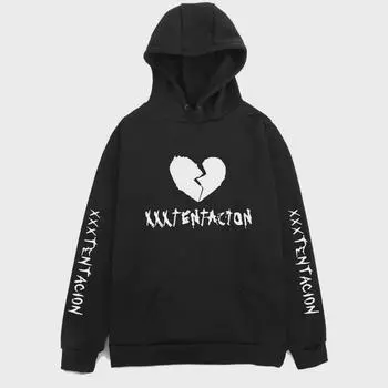 Унисекс-хип-хоп-толстовка, вдохновленная XXXTENTACION (S-XXXL) Large чёрный