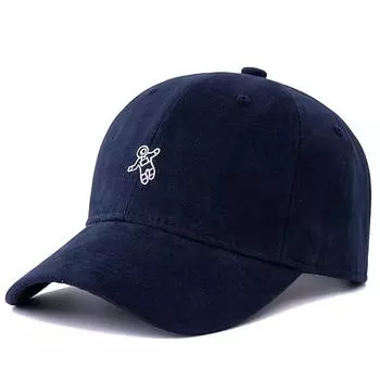 Унисекс хлопковая кепка для папы с вышитым узором астронавта бейсболка для улицы повседневная солнцезащитная кепка для женщин и мужчин 56cm-60cm темно-синий