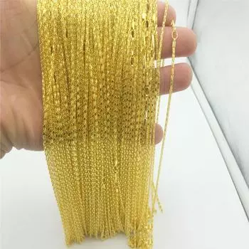 Унисекс имитация золотого полого ожерелья цепи - идеальный небольшой подарок null