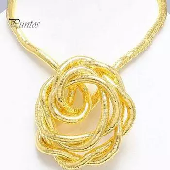 Унисекс индивидуальная змеиная цепочка гибкое ожерелье змея блеск гибкий регулируемый дизайн хип-хоп стиль уличный танец косплей представление ювелирные изделия золотистый