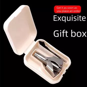 Унисекс из нержавеющей стали, моющийся ручной триммер для носа