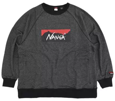 Унисекс Эко Гибридный Бокс Логотип Толстовка ECO HYBRID BOX LOGO Черный M [Nanga] чёрный
