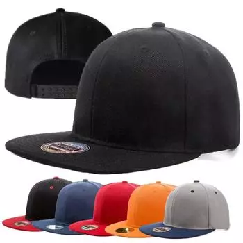 Унисекс Кепка Хип-Хоп Бейсболка Мужчины Женщины Открытый Досуг Snapback Hat 54cm-62cm чёрный