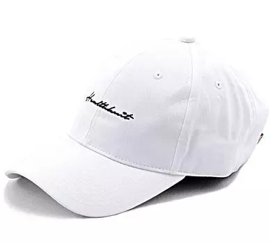 Унисекс Кепка Шляпа Твил Вышитый Логотип Принт КЕПКА Хлопок БЕСПЛАТНО 01 [Health Knit] Мужская 291-4074 [-] (Свободный размер) (БЕЛЫЙ/белый)