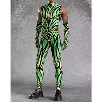 Унисекс Киберпанк 3D цифровая печать Хэллоуин вечеринка ролевая игра наряд для женщин мужчин косплей костюм карнавальный комбинезон S