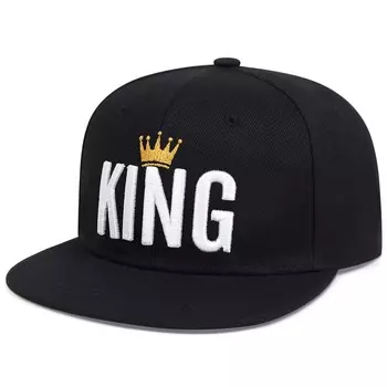 Unisex King Crown Embroidery Hip-Hop Hats Fashion Spring Autumn Outdoor Adjustable Casual Baseball Caps Sunscreen Hat
