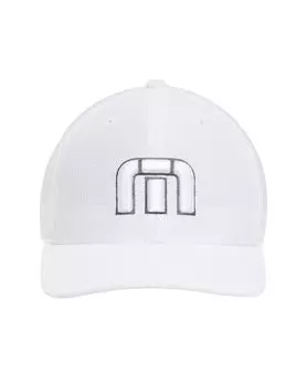 Унисекс Классическая техническая кепка Гольф AA800BBJV Белая [Трэвис Мэтью] (Логотип бренда/Растяжка) / / L-XL белый