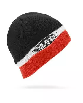 Unisex Knit Cap HOT TUNE Hat BLK [Volcom] (Brand Logo) [D5832404 / BEANIE] чёрный