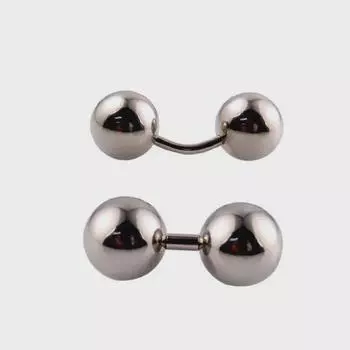 «Унисекс-кольца и гвоздики для сосков из нержавеющей стали» Silver