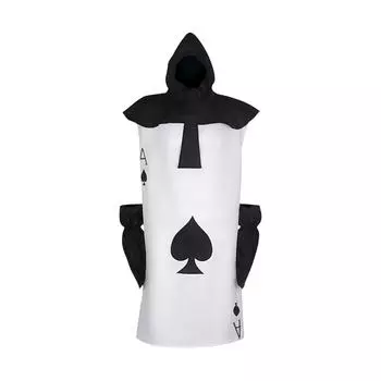 Унисекс костюмы игральных карт, Костюмы для косплея, Костюмы для создания атмосферы косплея One Size