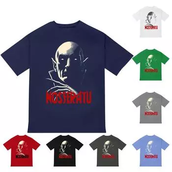 Унисекс Круглый вырез Повседневный принт Футболка с короткими рукавами Топ L чёрный