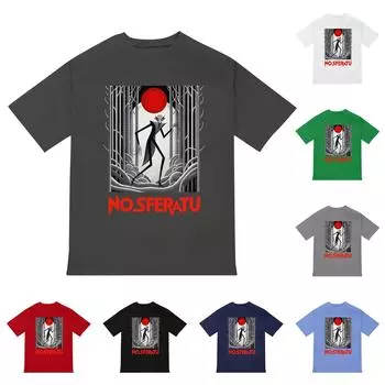 Унисекс Круглый вырез Повседневный принт Футболка с короткими рукавами Топ L чёрный