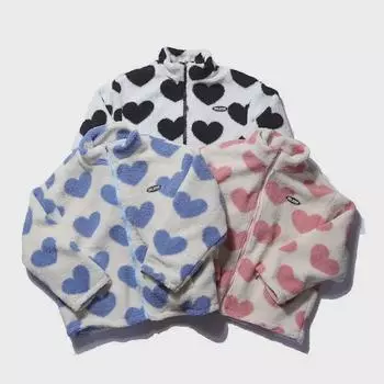 Унисекс куртка из плюша ягненка осень/зима: Нишевая одежда для пар, двустороннее пальто из хлопка с воротником-стойкой S чёрный