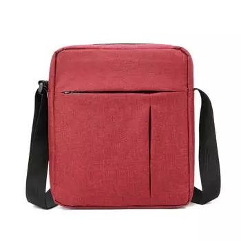 Унисекс квадратная сумка, Мужская и женская одноплечевая сумка кроссбоди, рюкзак, Корейская версия, дорожная деловая наплечная сумка красный