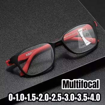 Унисекс квадратные мультифокальные очки для чтения мужские винтажные ретро очки для дальнего зрения женские модные новые очки с блокировкой синего света 0 черный серый