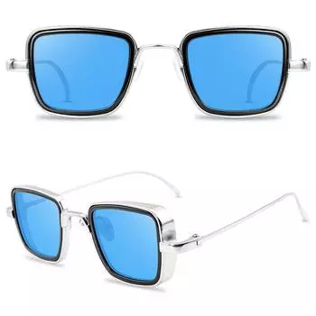 Унисекс квадратные очки в стиле стимпанк для женщин и мужчин, винтажные очки, солнцезащитные очки UV400, уникальные