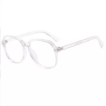 Унисекс, квадратные простые очки в большой оправе, оптические очки с защитой от синего света, компьютерные очки, очки для близорукости, очки для близорукости-1 0