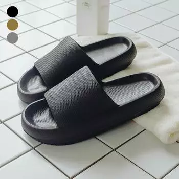 Унисекс, летние сандалии для душа, нескользящие парные сандалии с толстой подошвой, тапочки 42-43 чёрный