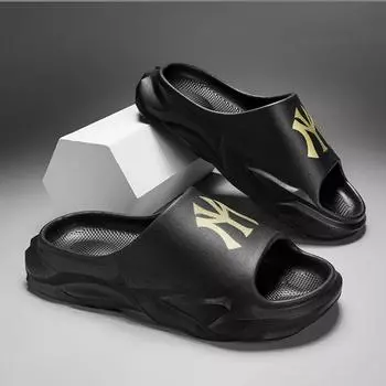 Унисекс летние тапочки роскошные домашние туфли на платформе из ЭВА для дома мужские и женские удобные мягкие пляжные прогулочные тапочки для улицы 36