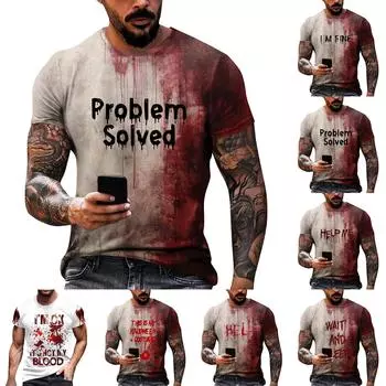 Унисекс Летняя футболка с принтом Унисекс Свободный повседневный топ с короткими рукавами S чёрный