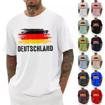 Унисекс Летняя футболка с принтом Унисекс Свободный повседневный топ с короткими рукавами XL чёрный