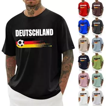 Унисекс Летняя футболка с принтом Унисекс Свободный повседневный топ с короткими рукавами XXXXXL чёрный