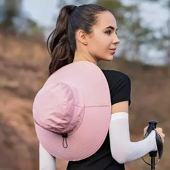 Унисекс летняя уличная панама с широкими полями 12 см, дышащая сетчатая рыболовная кепка, солнцезащитная панама, ветрозащитная веревочная походная шляпа, новая