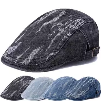 Унисекс летняя уличная плоская шляпа классическая состаренная ретро-дизайн берет кепка повседневная кепка с козырьком для мужчин и женщин 56cm-60cm