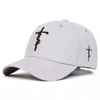 Unisex Letter Cross Embroidery Baseball Caps Spring And Autumn Outdoor Adjustable Casual Hats Sunscreen Hat