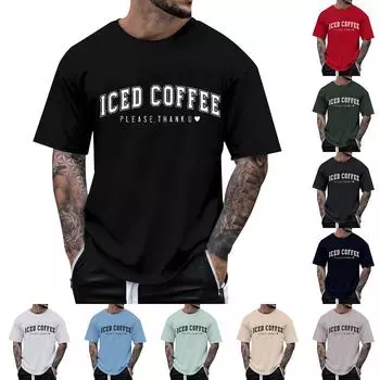 Unisex Loose Drop Sleeve Tops Unisex Casual Fashion Short Sleeve Tops L бежевый