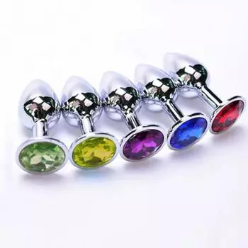 Унисекс маленький размер из нержавеющей стали фаллоимитатор анальный анальная пробка стимулятор секс игрушка для взрослых S