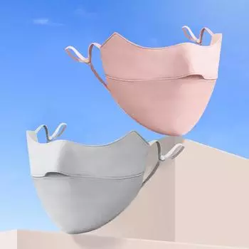 «Унисекс-маска для велоспорта с защитой от ультрафиолета»: Ветрозащитный, солнцезащитный и защитный для глаз, теплый нейлоновый Ice Silk для использования на открытом воздухе One Size