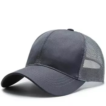 Унисекс модная однотонная кепка с утиным язычком для женщин и мужчин, бейсбольная кепка для отдыха на открытом воздухе, дышащая сетчатая кепка от солнца