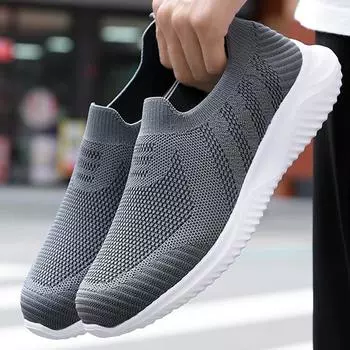 Унисекс модные летние уличные фитнес-беговые легкие кроссовки большого размера Flyknit 35 фиолетовый