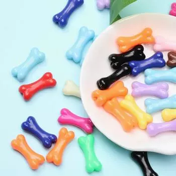 Унисекс, модные материалы ручной работы, 8,6*20 мм, цветные кости, сделай сам, акриловые бусины, мода, мода 40pcs разноцветный