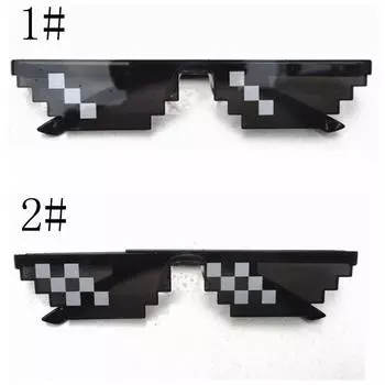 Унисекс модные солнцезащитные очки пиксельные солнцезащитные очки портативные высококачественные легкие индивидуальные 1