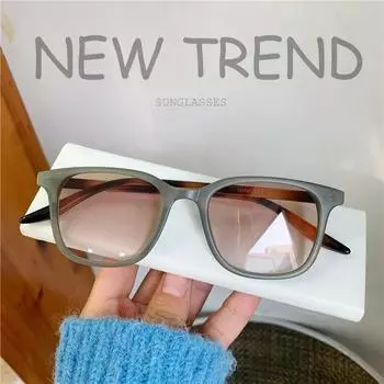Унисекс, модные солнцезащитные очки в квадратной оправе, женские солнцезащитные очки кошачий глаз с градиентом, мужские и женские модные солнцезащитные очки UV400, вечерние очки As Picture