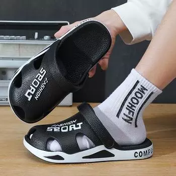 Унисекс Модные Спортивные Дышащие Тапочки Легкие Нескользящие Сандалии EVA 38-39 белый