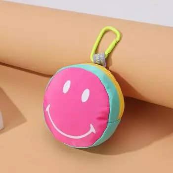 Унисекс модный мультяшный смайлик конфетного цвета мини-подвеска для ключей и монетницы