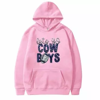 Унисекс модный повседневный свободный плюшевый пуловер с длинными рукавами и круглым вырезом с капюшоном из веревки L