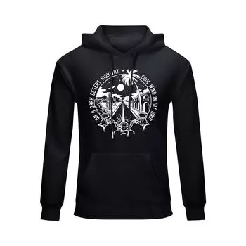 Унисекс модный повседневный свободный плюшевый пуловер с длинными рукавами и круглым вырезом с капюшоном из веревки L чёрный