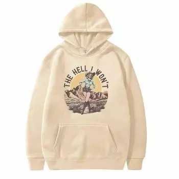 Унисекс модный повседневный свободный плюшевый пуловер с длинными рукавами и круглым вырезом с капюшоном из веревки L бежевый