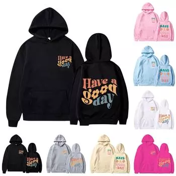 Унисекс модный повседневный свободный плюшевый пуловер с длинными рукавами и круглым вырезом с капюшоном из веревки L бежевый