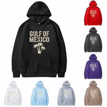 Унисекс модный повседневный свободный плюшевый пуловер с длинными рукавами и круглым вырезом с капюшоном из веревки L чёрный