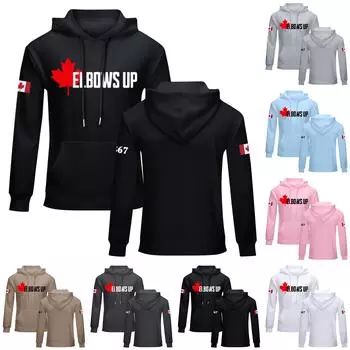 Унисекс модный повседневный свободный плюшевый пуловер с длинными рукавами и круглым вырезом с капюшоном из веревки L