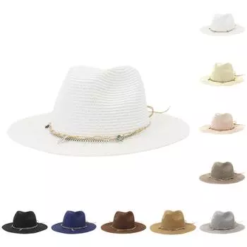 Унисекс модный широкий шерстяной пояс с плоским верхом в британском стиле, джазовая шляпа Fedora, вечерние церковные шляпы, кепка кофейный