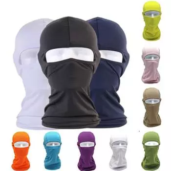 Унисекс мотоциклетная маска для лица на открытом воздухе Лайкра Балаклава Велоспорт лыжная защита шеи Полнолицевая маска фиолетовый