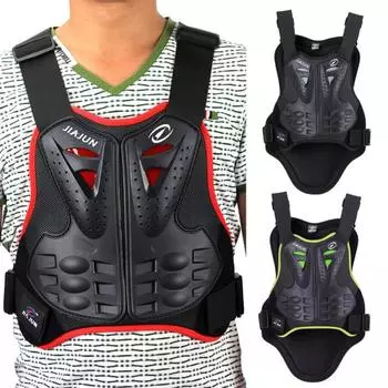 Унисекс мотоциклетный мотокросс гоночный нагрудный жилет задняя защита позвоночника броня снаряжение S зелёный